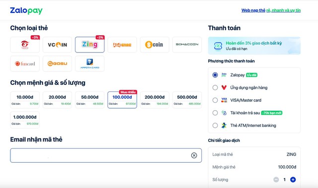 Giải pháp mua thẻ game online uy tín, tiện lợi cho game thủ hiện đại từ Zalopay
